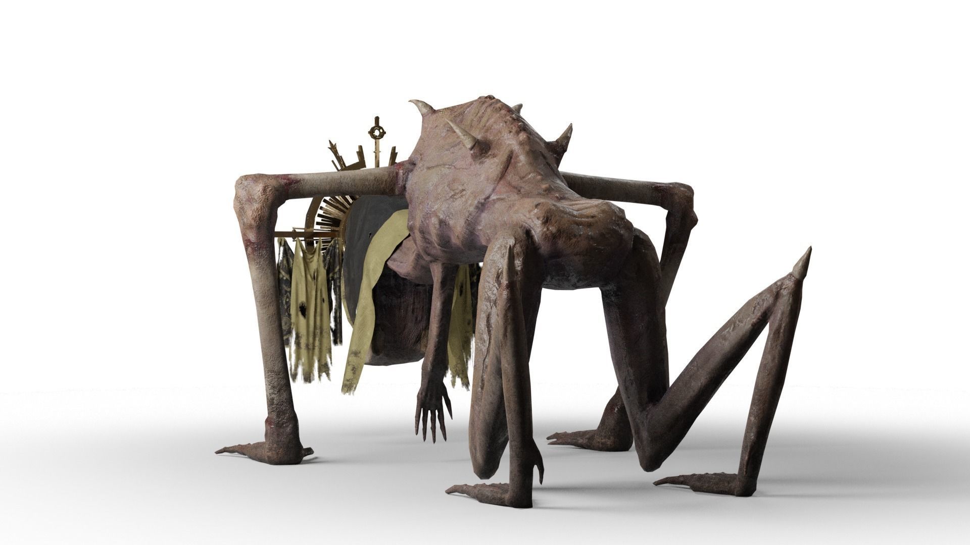 Religious Monster Low-poly 3D model_44