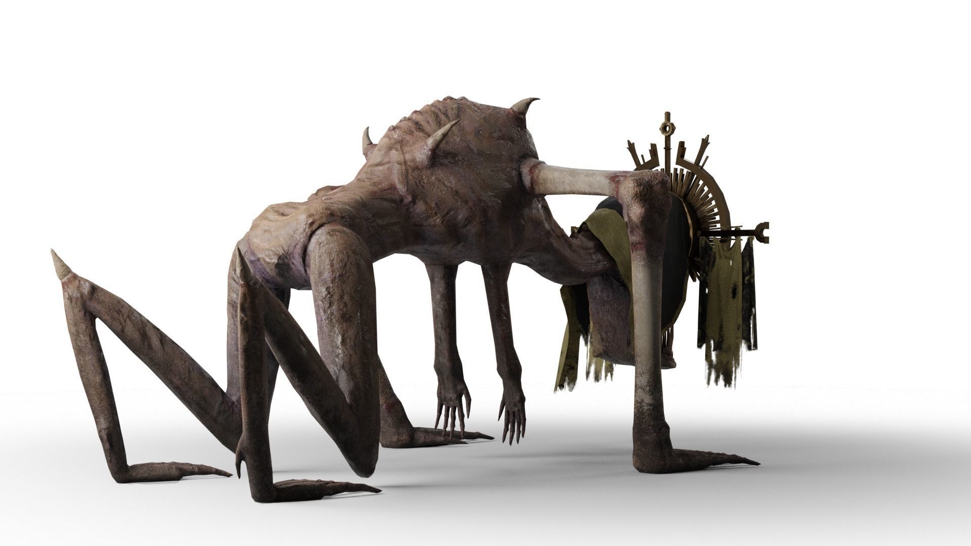 Religious Monster Low-poly 3D model_41