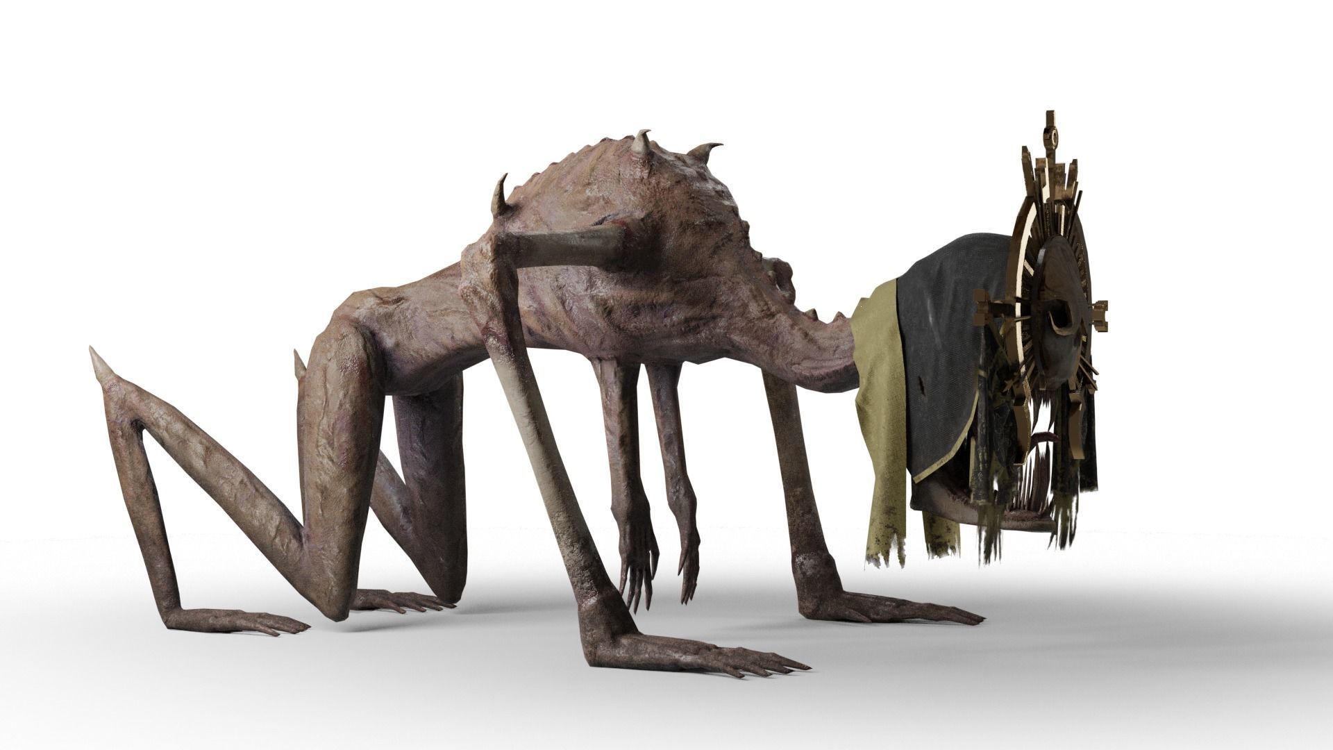 Religious Monster Low-poly 3D model_38