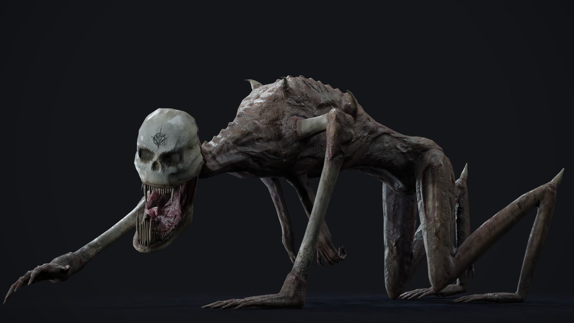 Religious Monster Low-poly 3D model_13