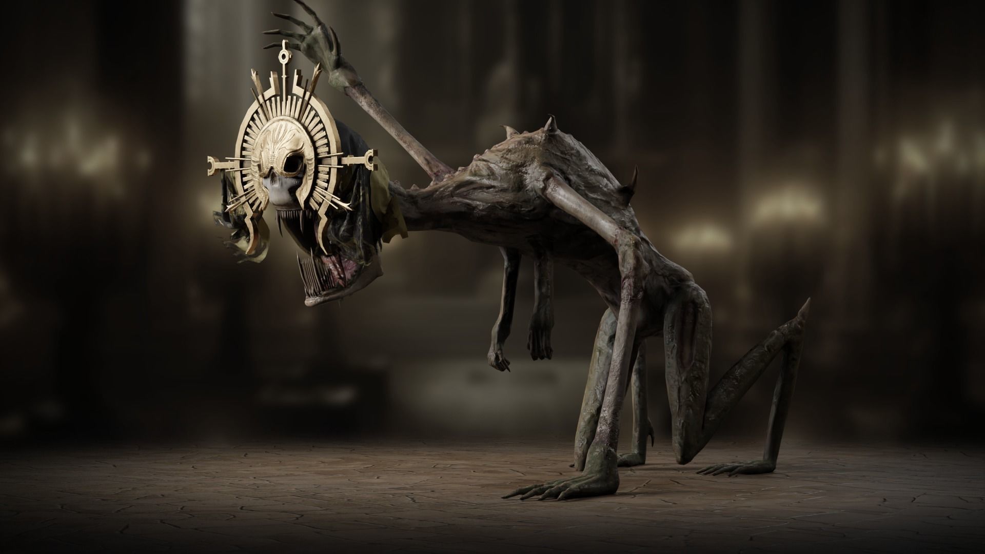 Religious Monster Low-poly 3D model_11