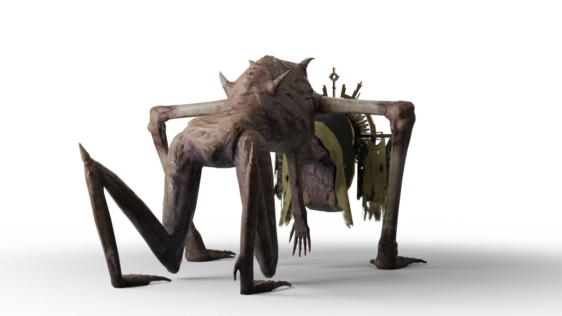 Religious Monster Low-poly 3D model_42