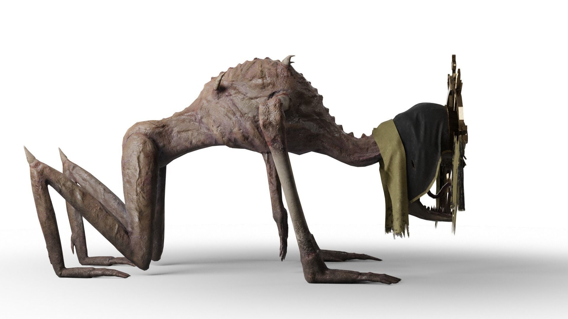Religious Monster Low-poly 3D model_39