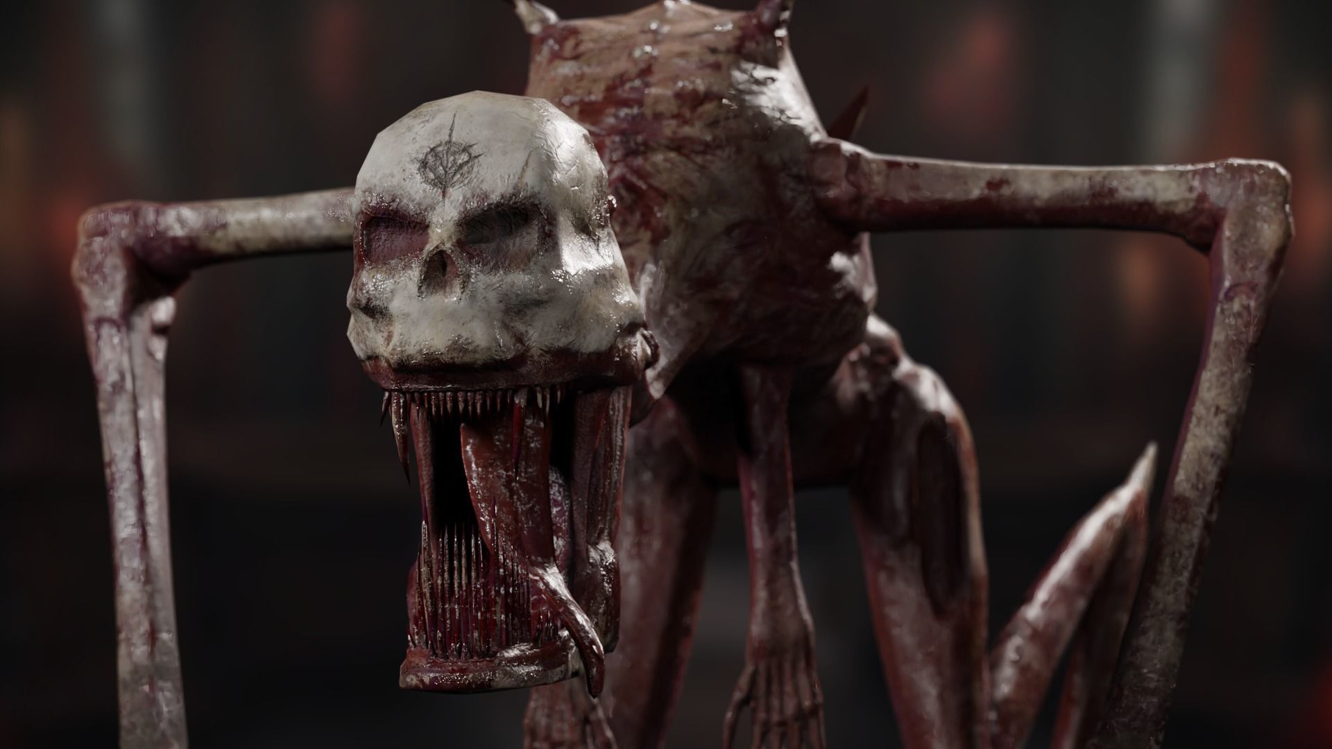 Religious Monster Low-poly 3D model_7