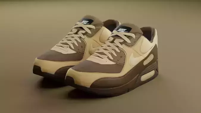 Airmax - Nike Shoes 05 - Very Low Poly Low-poly 3D model