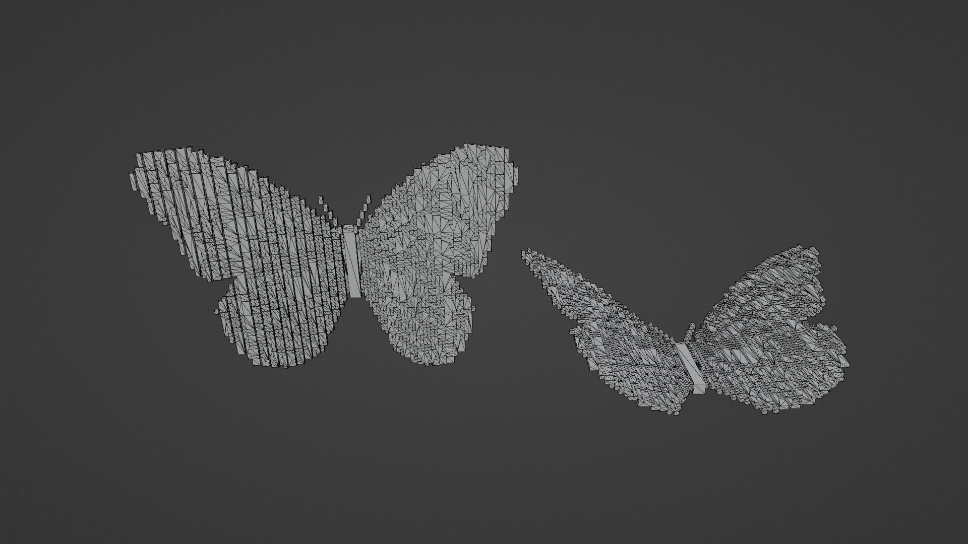 Blue Butterfly Low-poly 3D model_19