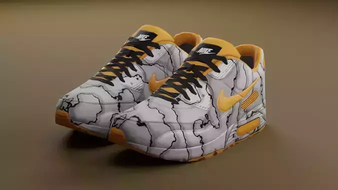 Airmax - Nike Shoes 07 - Very Low Poly Low-poly 3D model