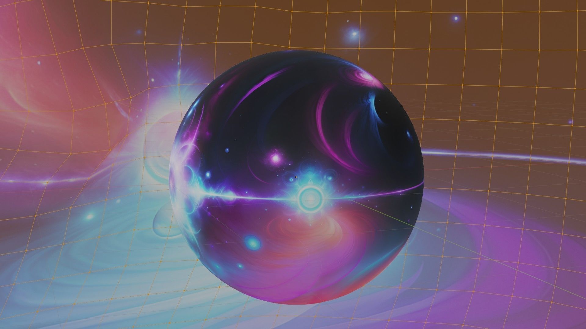 Panoramic Sky SET - Celestial Odyssey 02 - 3D mesh and Sphere Low-poly 3D model_6