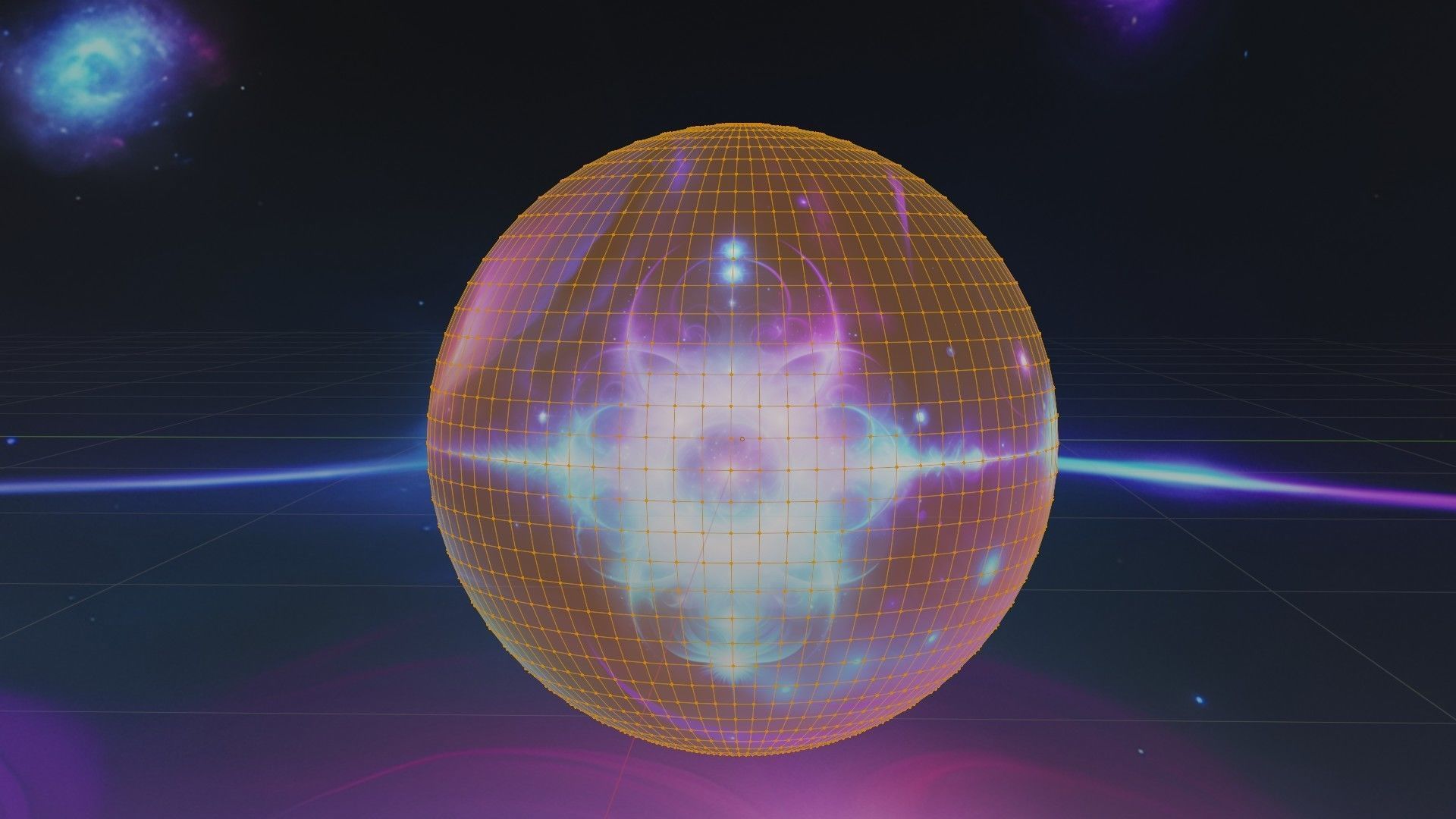 Panoramic Sky SET - Celestial Odyssey 02 - 3D mesh and Sphere Low-poly 3D model_8