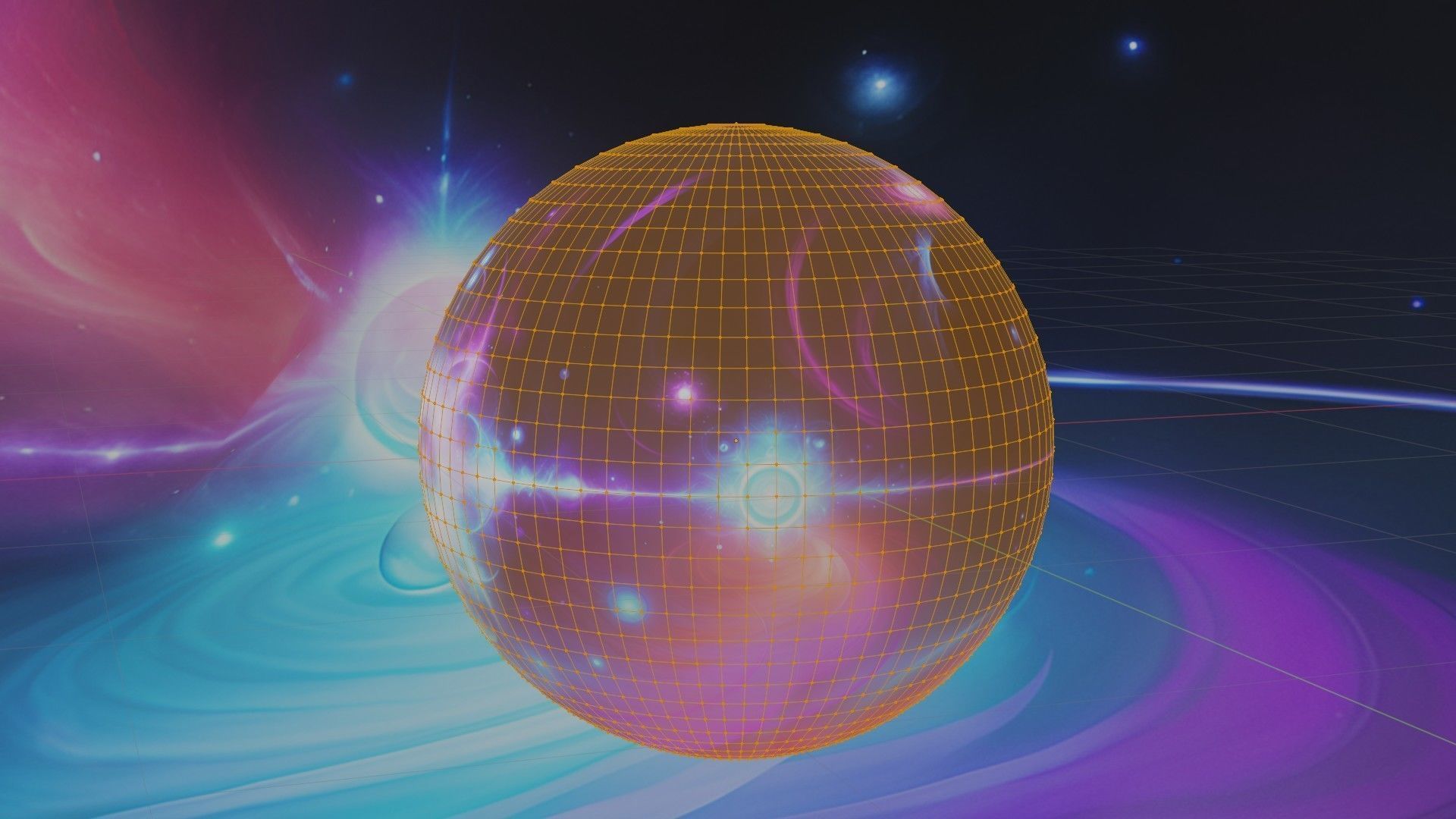 Panoramic Sky SET - Celestial Odyssey 02 - 3D mesh and Sphere Low-poly 3D model_7