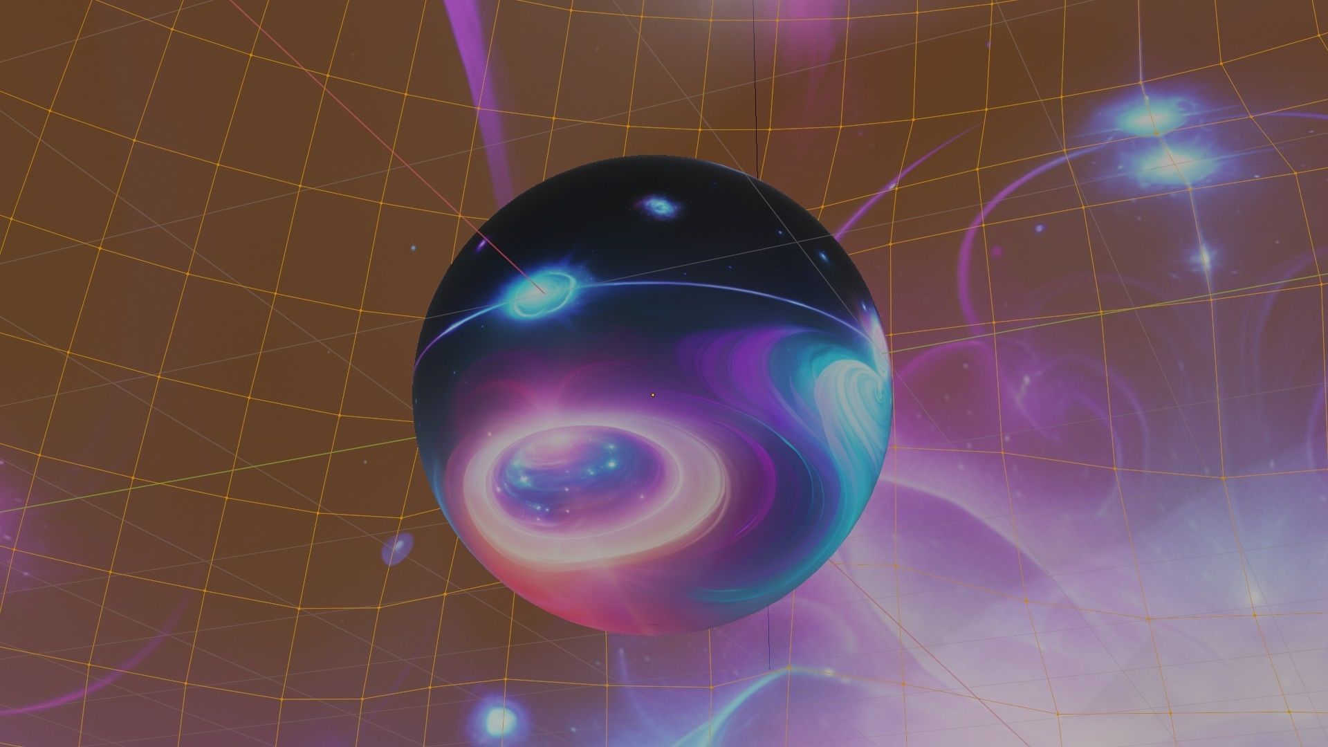 Panoramic Sky SET - Celestial Odyssey 02 - 3D mesh and Sphere Low-poly 3D model_5