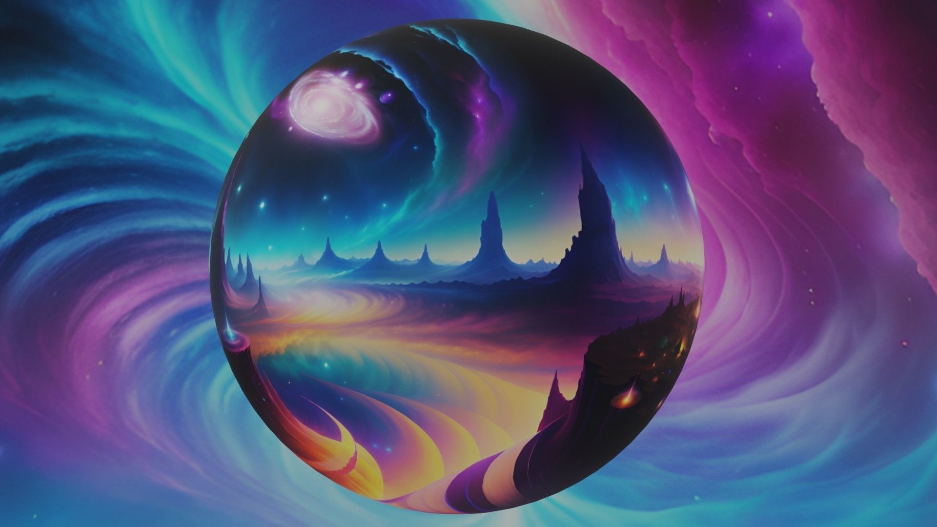 Panoramic Sky SET - Celestial Odyssey 03 - 3D mesh and Sphere Low-poly 3D model_3