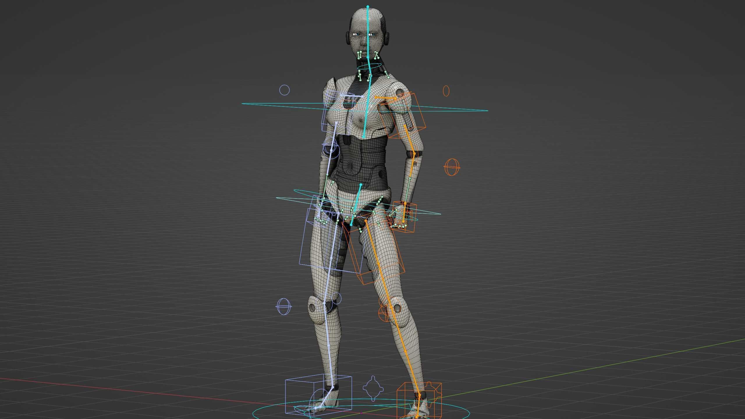 HUMANOID M-3200 Rigged for Unreal Engine - Unity - MIXAMO  3D model_37