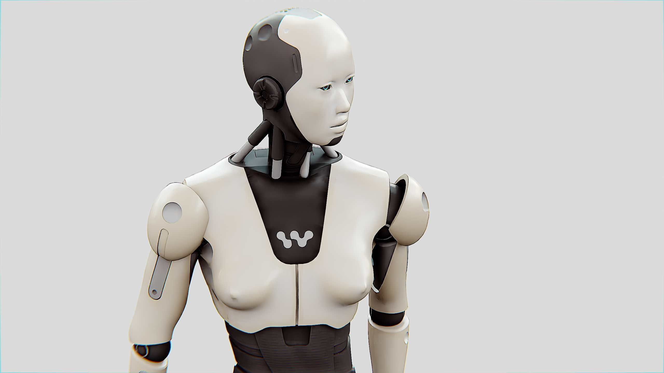 HUMANOID M-3200 Rigged for Unreal Engine - Unity - MIXAMO  3D model_21