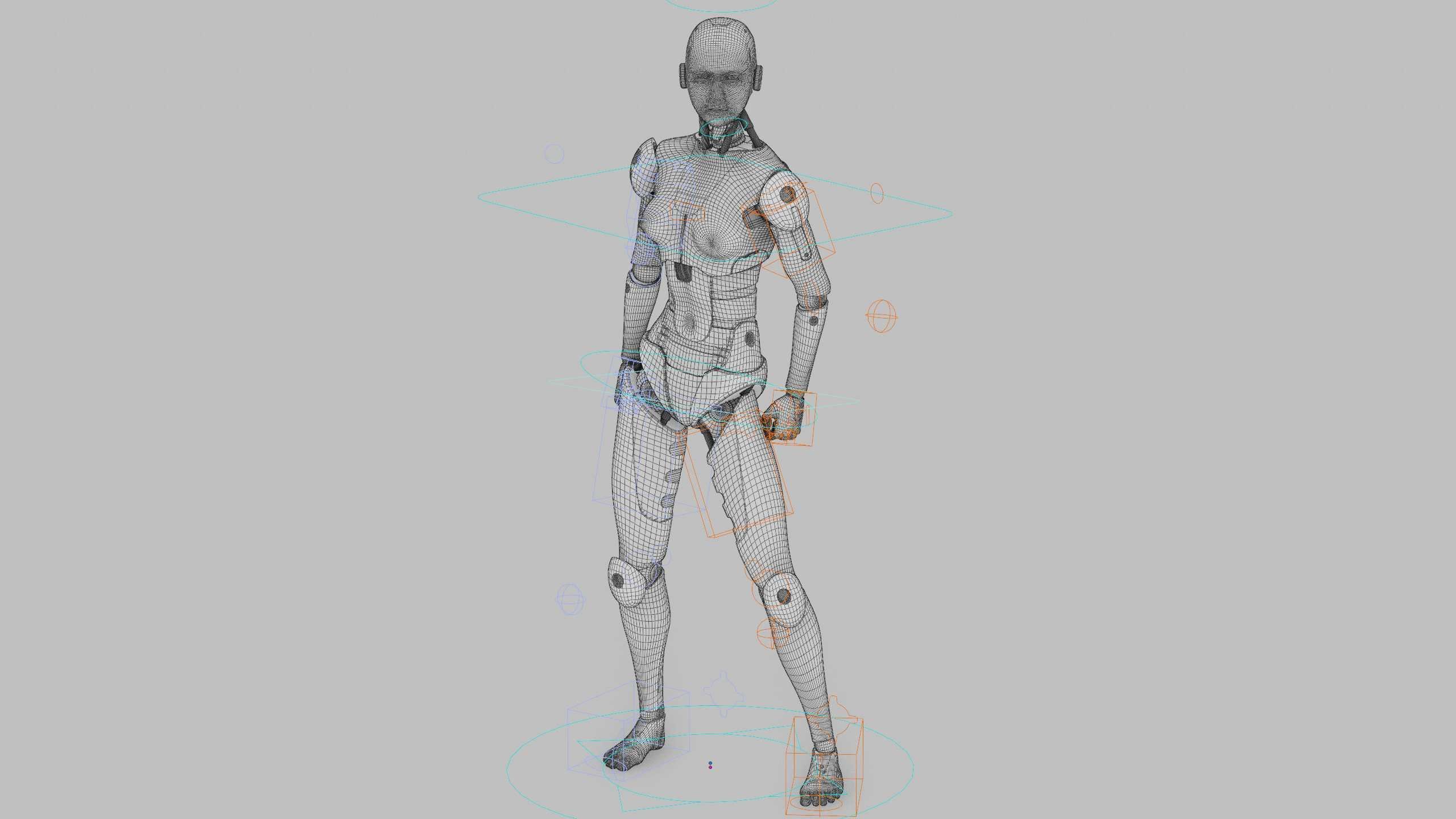 HUMANOID M-3200 Rigged for Unreal Engine - Unity - MIXAMO  3D model_42