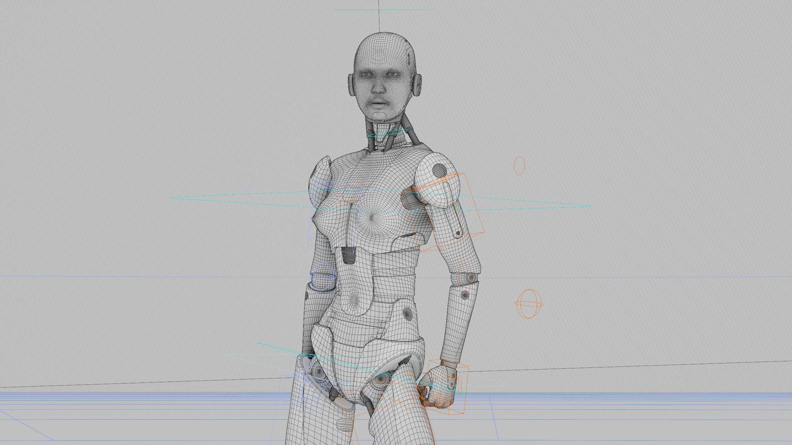 HUMANOID M-3200 Rigged for Unreal Engine - Unity - MIXAMO  3D model_40