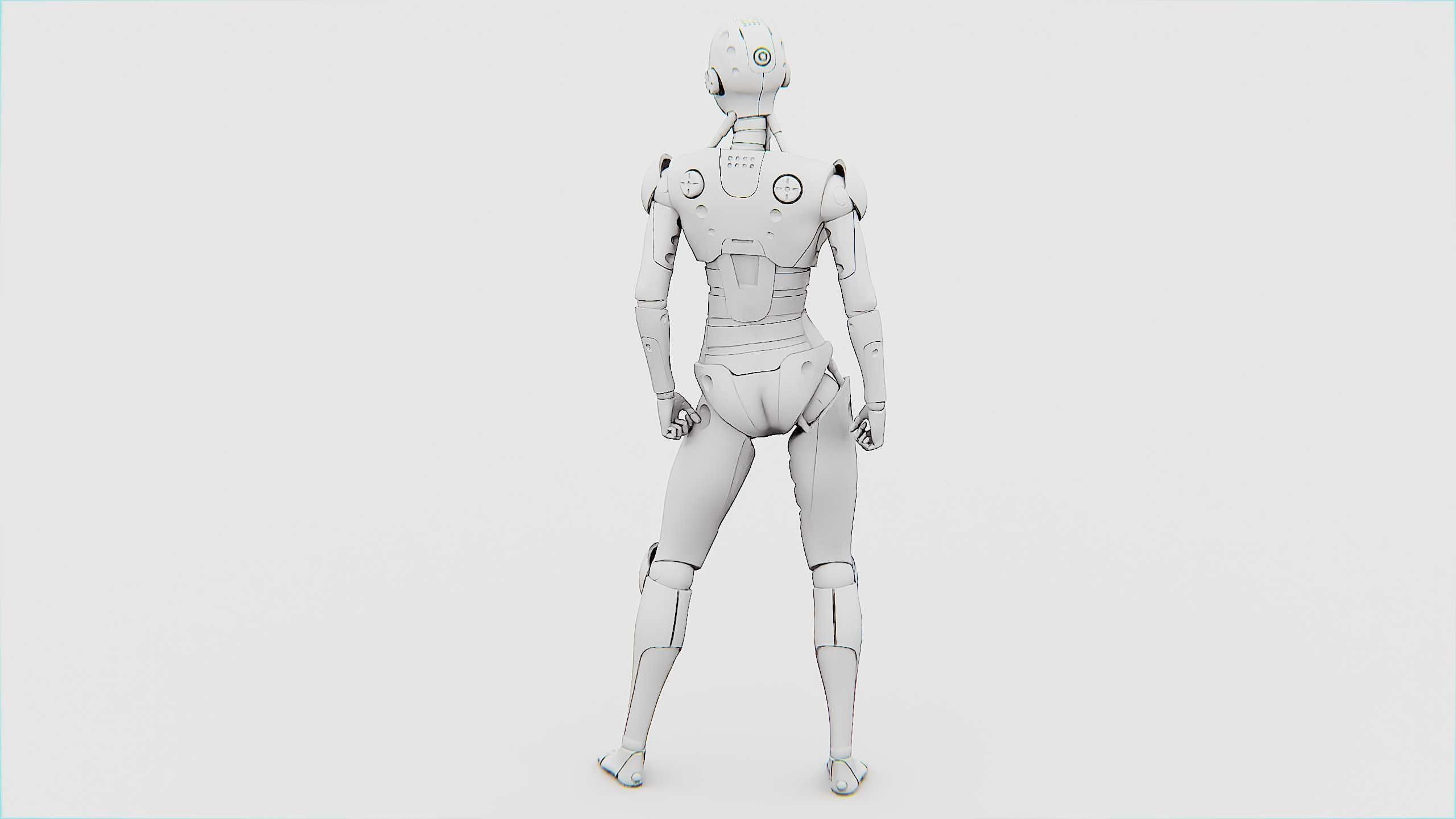 HUMANOID M-3200 Rigged for Unreal Engine - Unity - MIXAMO  3D model_35