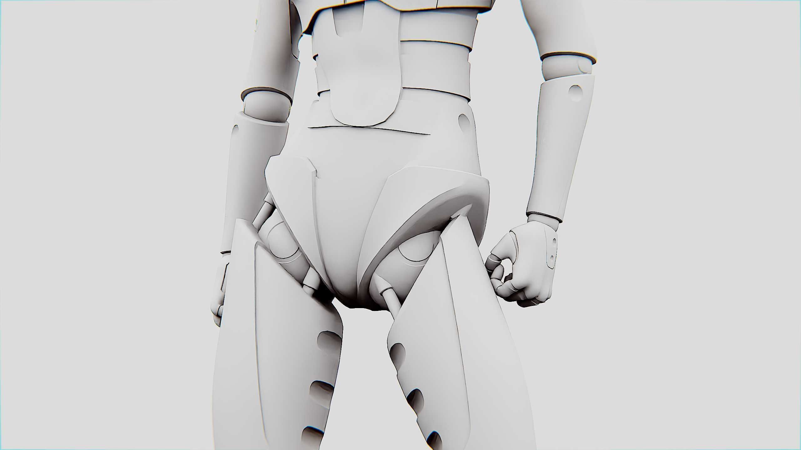 HUMANOID M-3200 Rigged for Unreal Engine - Unity - MIXAMO  3D model_34