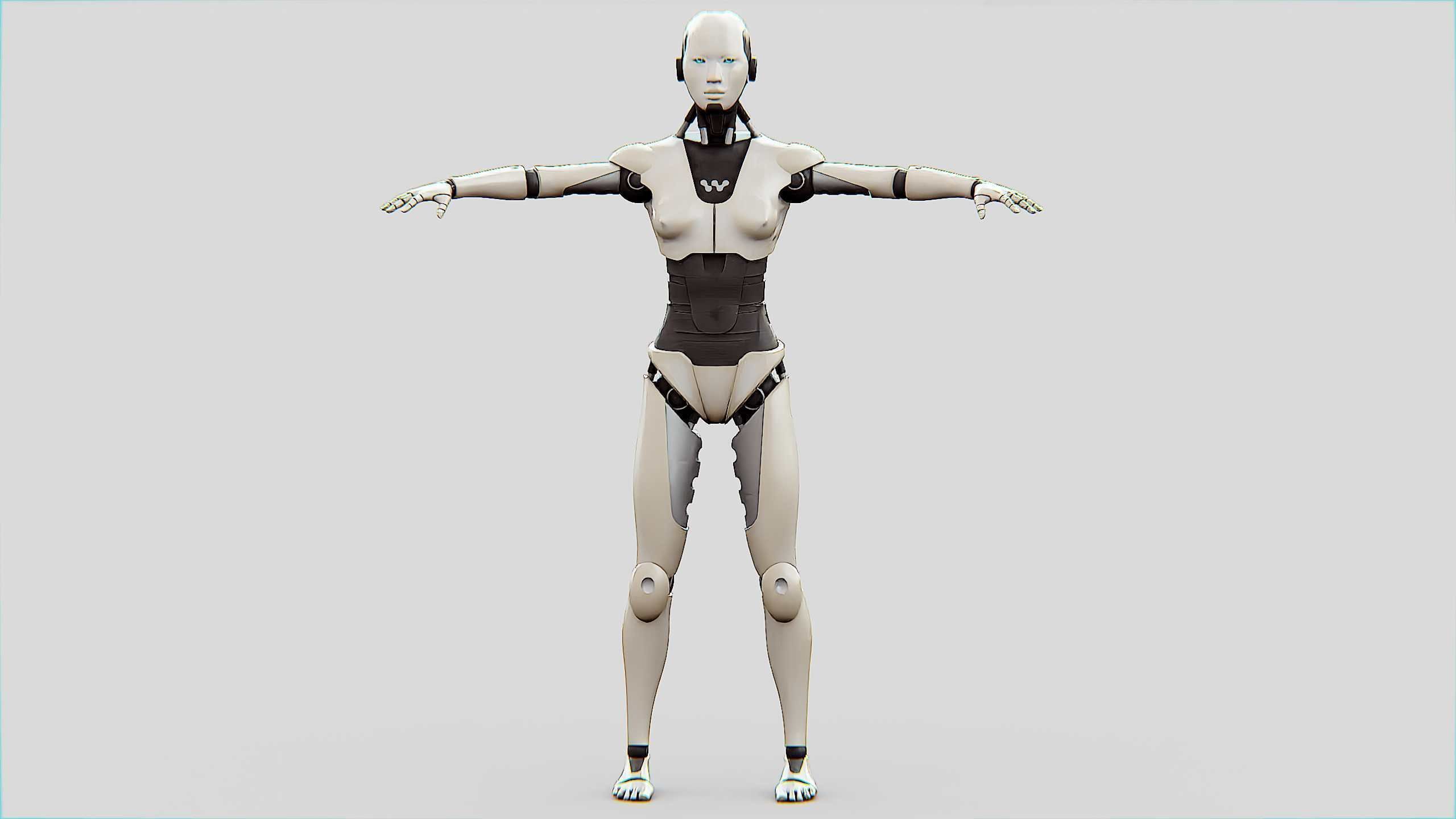HUMANOID M-3200 Rigged for Unreal Engine - Unity - MIXAMO  3D model_29