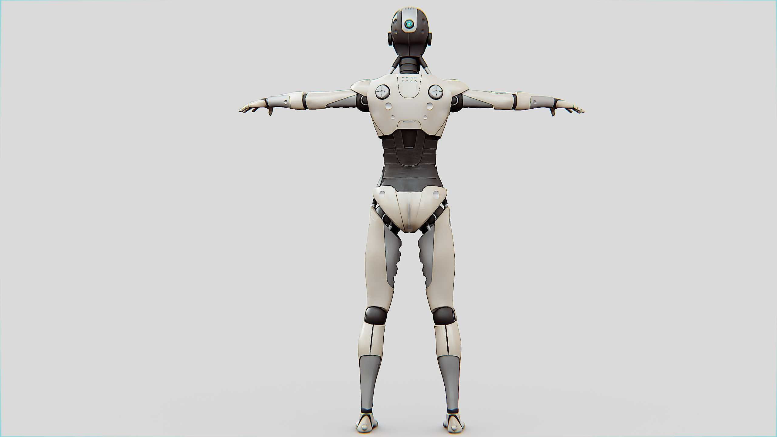 HUMANOID M-3200 Rigged for Unreal Engine - Unity - MIXAMO  3D model_30