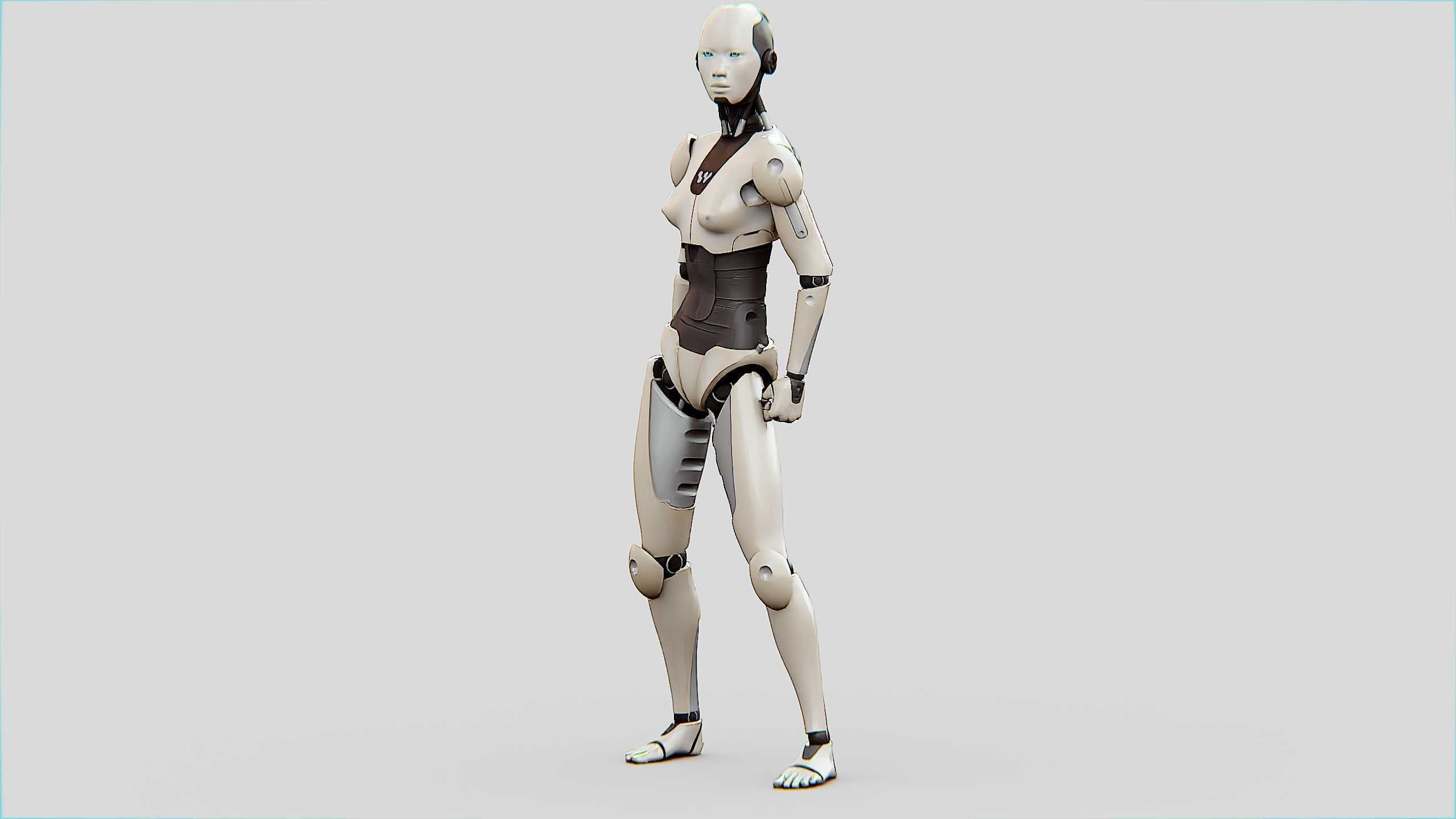 HUMANOID M-3200 Rigged for Unreal Engine - Unity - MIXAMO  3D model_3
