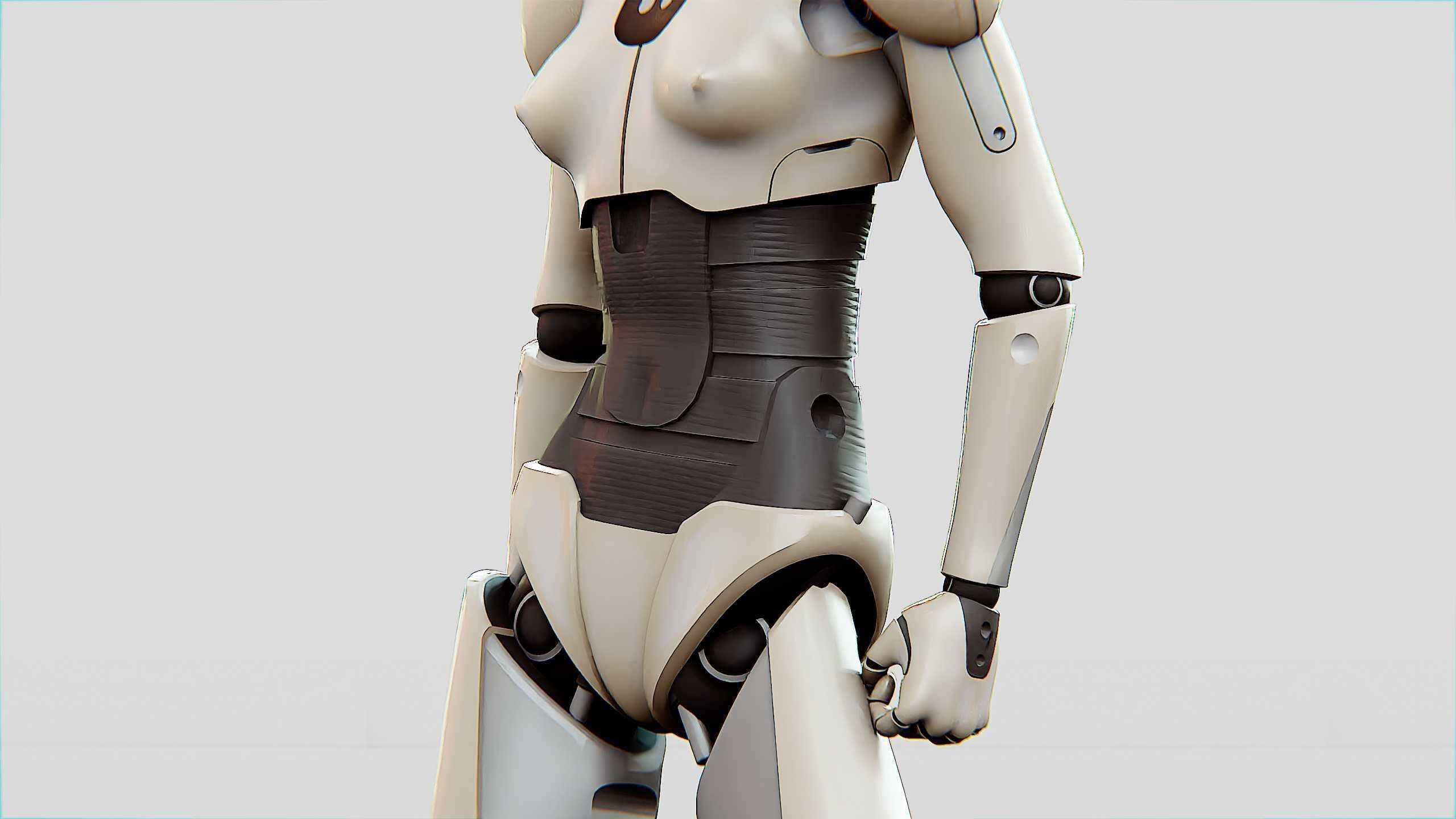 HUMANOID M-3200 Rigged for Unreal Engine - Unity - MIXAMO  3D model_18