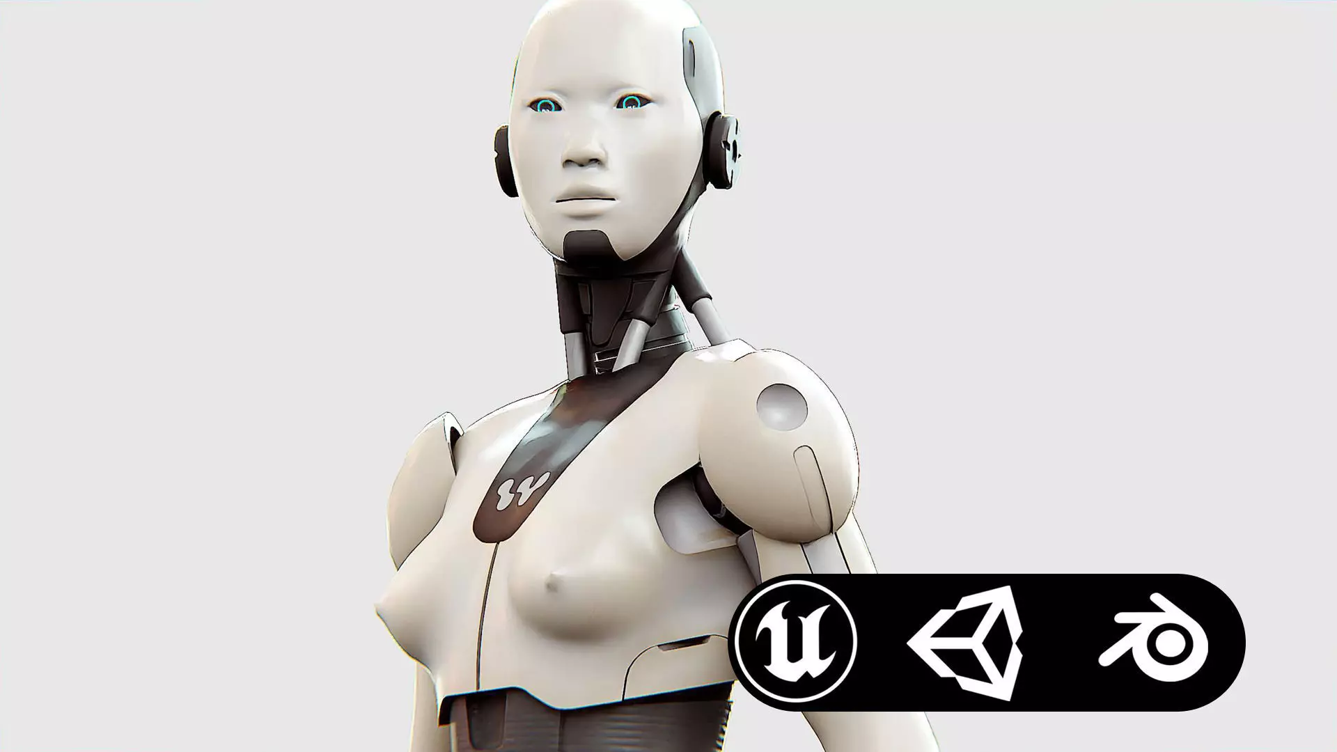 HUMANOID M-3200 Rigged for Unreal Engine - Unity - MIXAMO  3D model_0