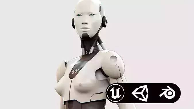 HUMANOID M-3200 Rigged for Unreal Engine - Unity - MIXAMO  3D model