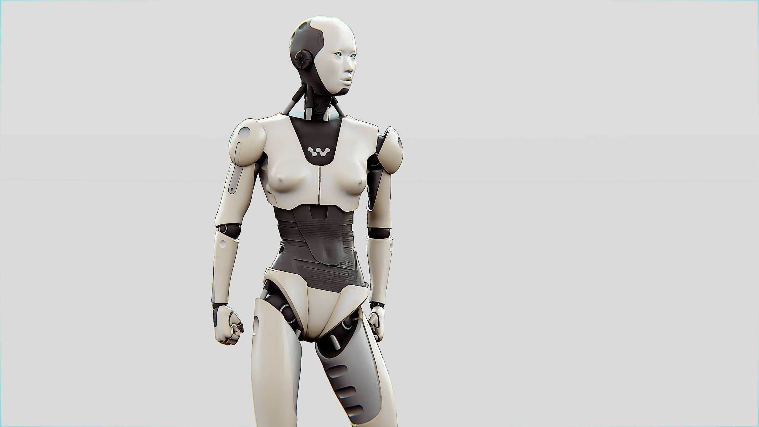 HUMANOID M-3200 Rigged for Unreal Engine - Unity - MIXAMO  3D model_12