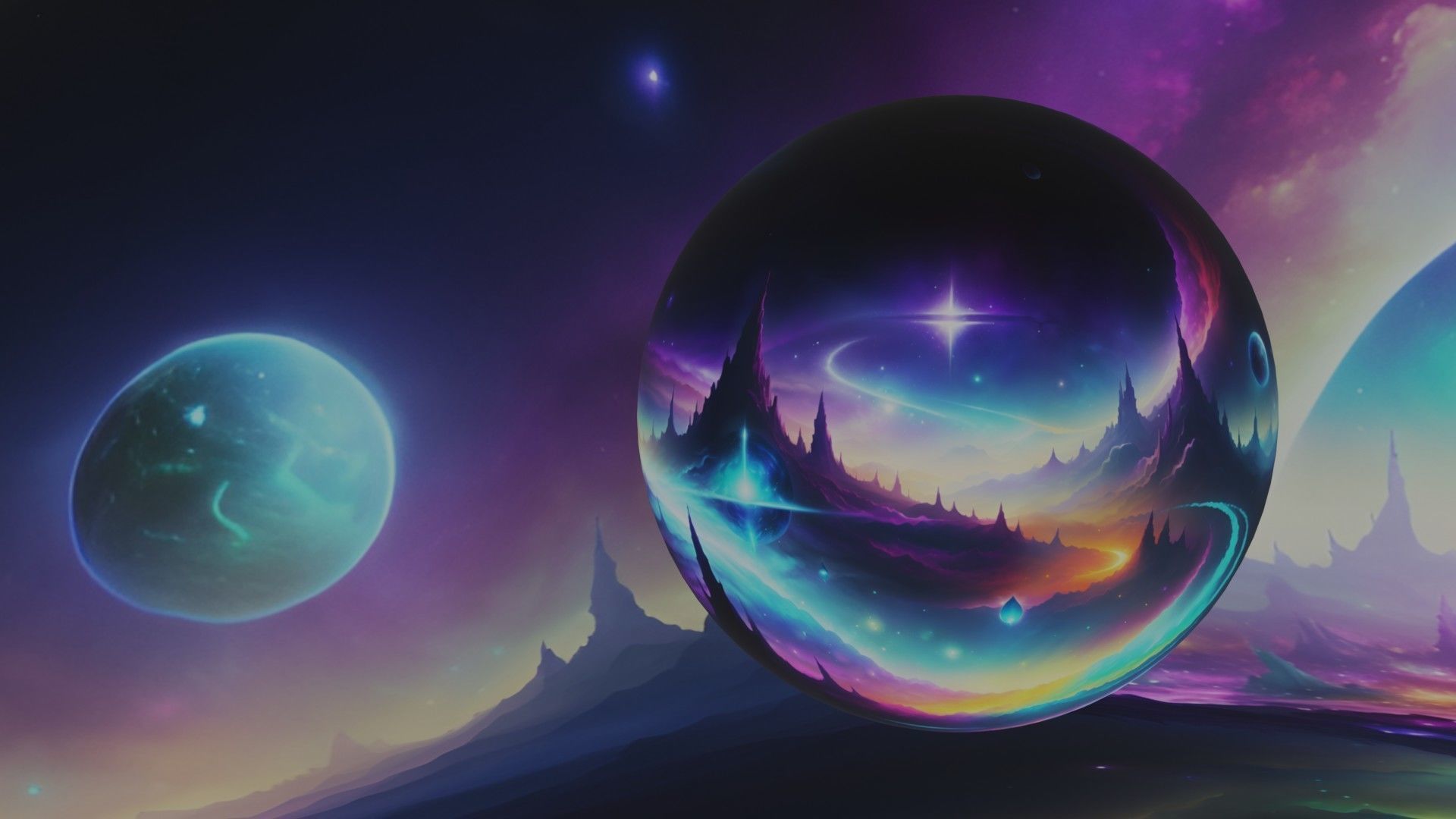 Panoramic Sky SET - Celestial Odyssey 04 - 3D mesh and Sphere Low-poly 3D model_3