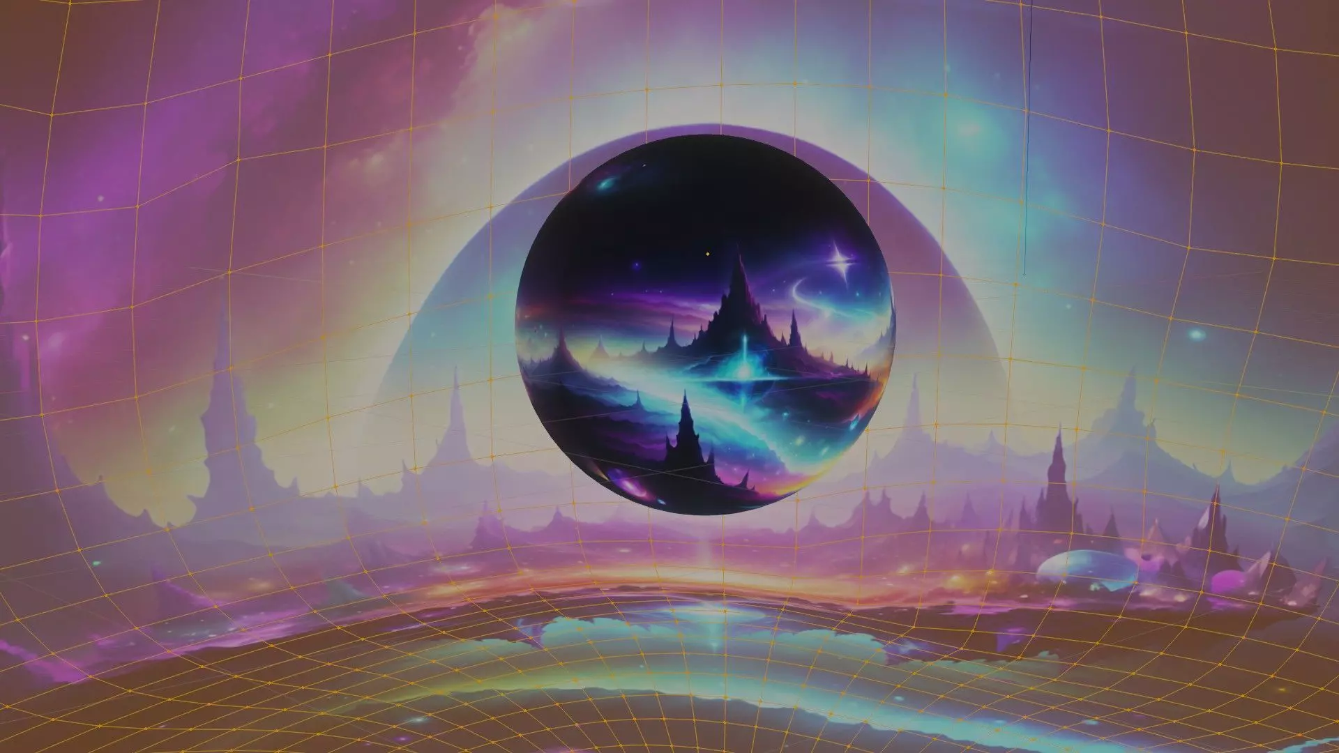 Panoramic Sky SET - Celestial Odyssey 04 - 3D mesh and Sphere Low-poly 3D model_0