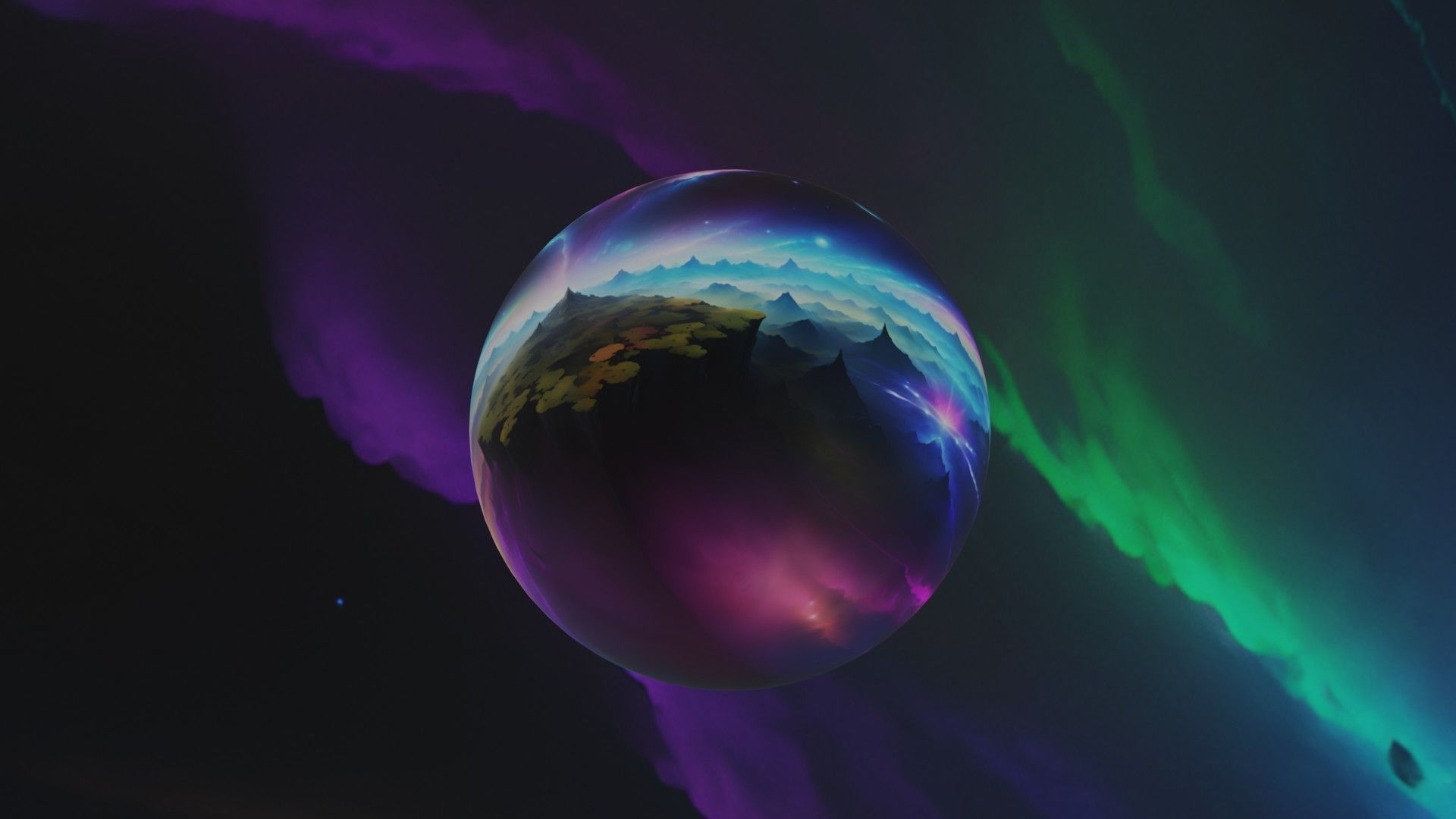 Panoramic Sky SET - Celestial Odyssey 05 - 3D mesh and Sphere Low-poly 3D model_4