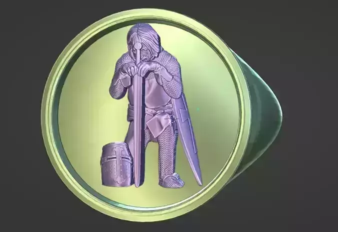 kneeling warrior ring