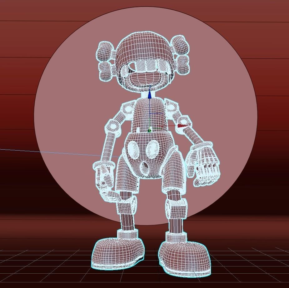 Kaws x Hajime Sorayama  No Future Companion Black Chrome 3D model_5