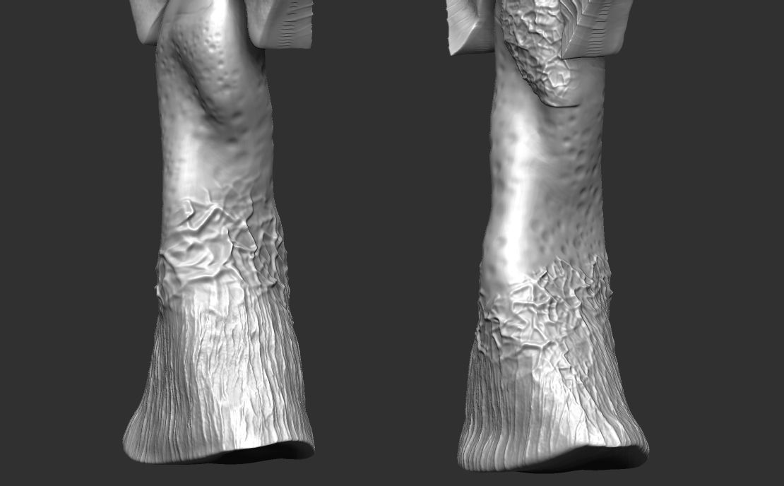 clay angel sculpture 3D print model_12