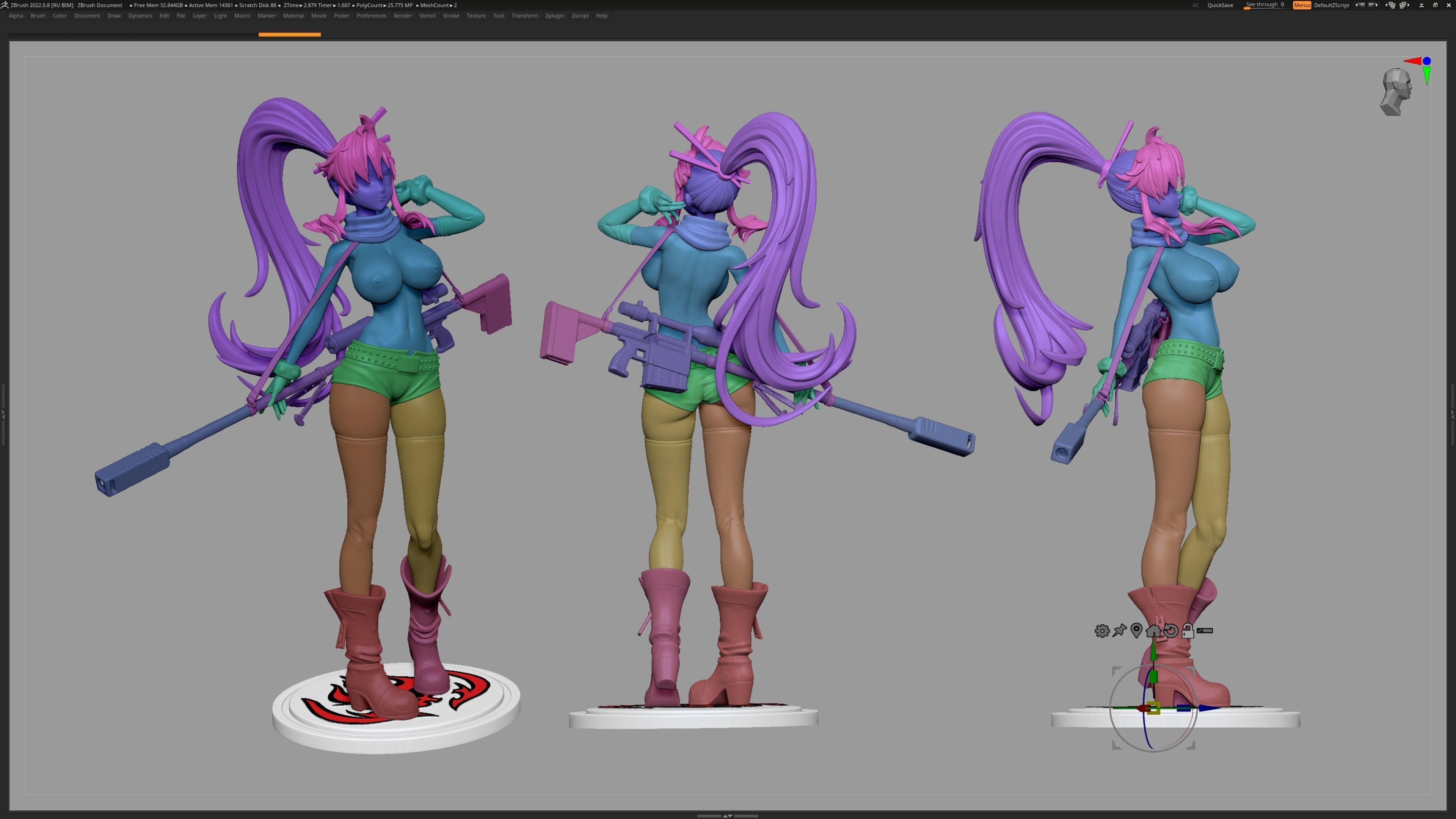 Tengen Toppa Gurren Lagann Yoko Litter 3D print model_8