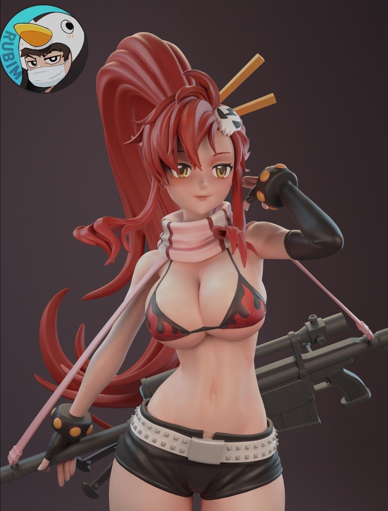 Tengen Toppa Gurren Lagann Yoko Litter 3D print model_4
