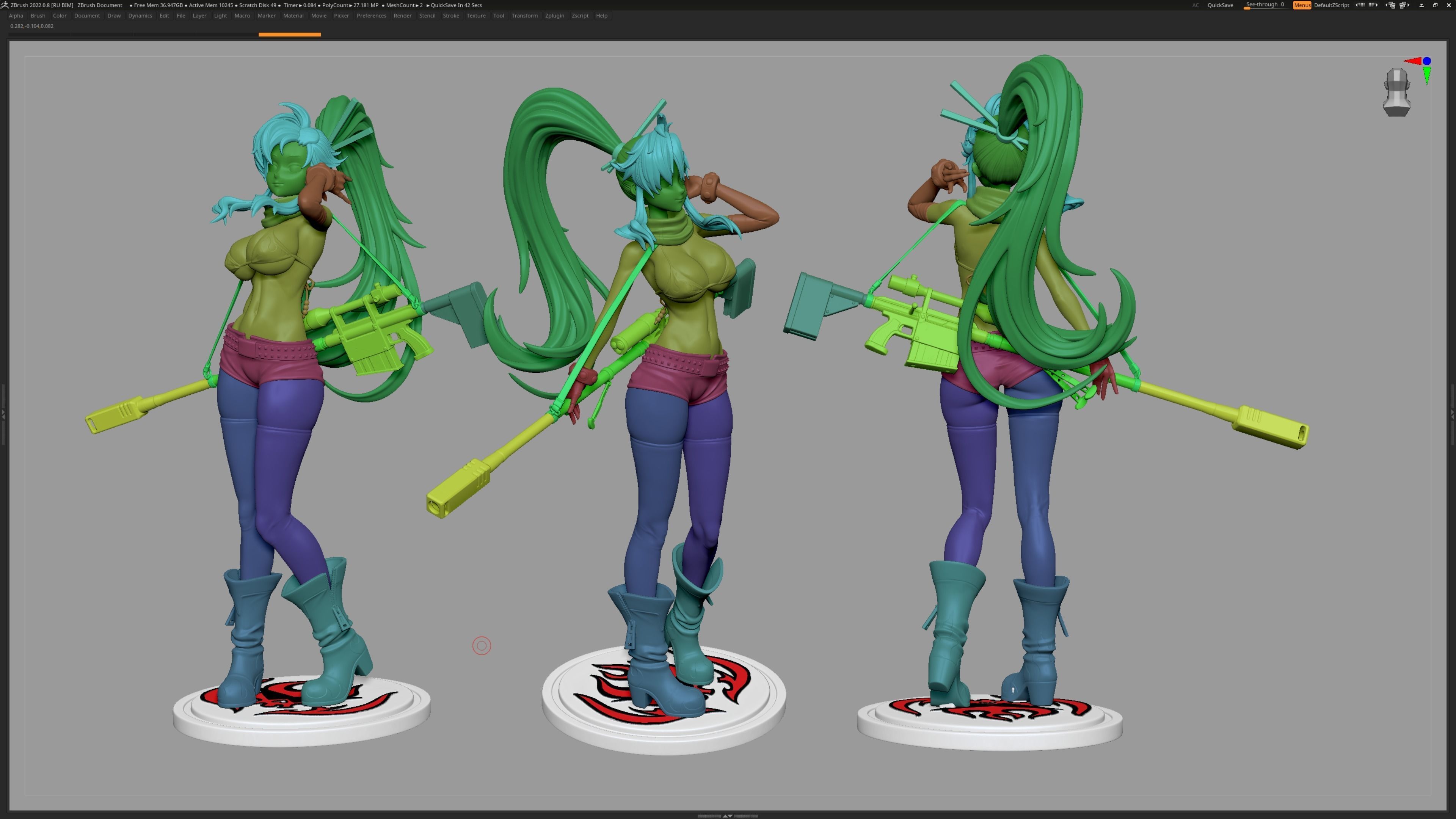 Tengen Toppa Gurren Lagann Yoko Litter 3D print model_7