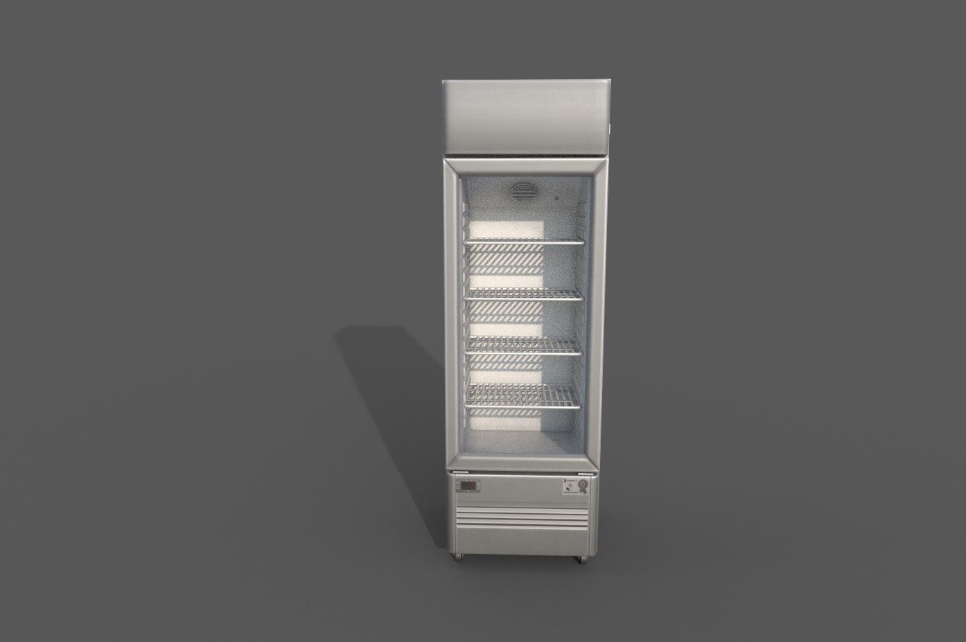 Fridge 3D model low poly optimized Low-poly 3D model_2