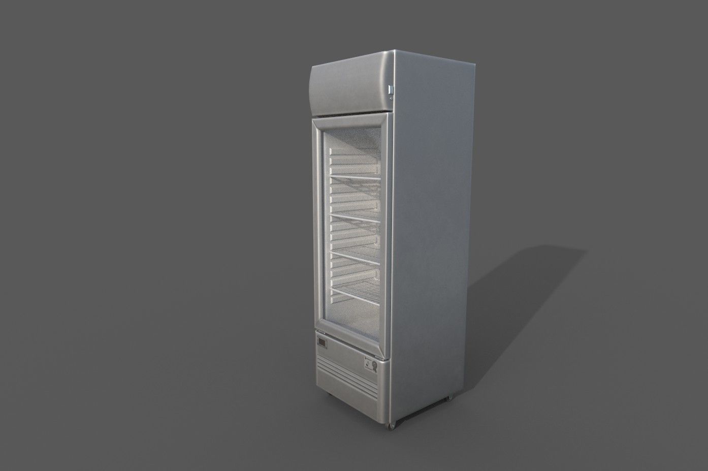 Fridge 3D model low poly optimized Low-poly 3D model_3