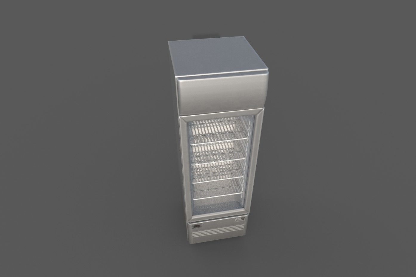 Fridge 3D model low poly optimized Low-poly 3D model_6