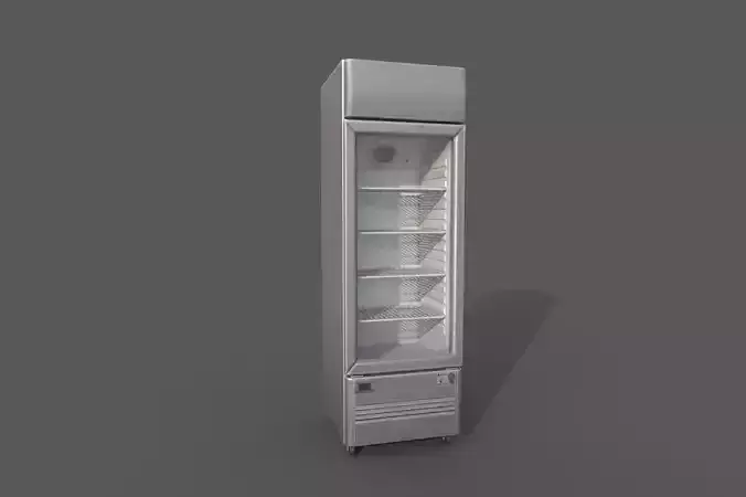 Fridge 3D model low poly optimized