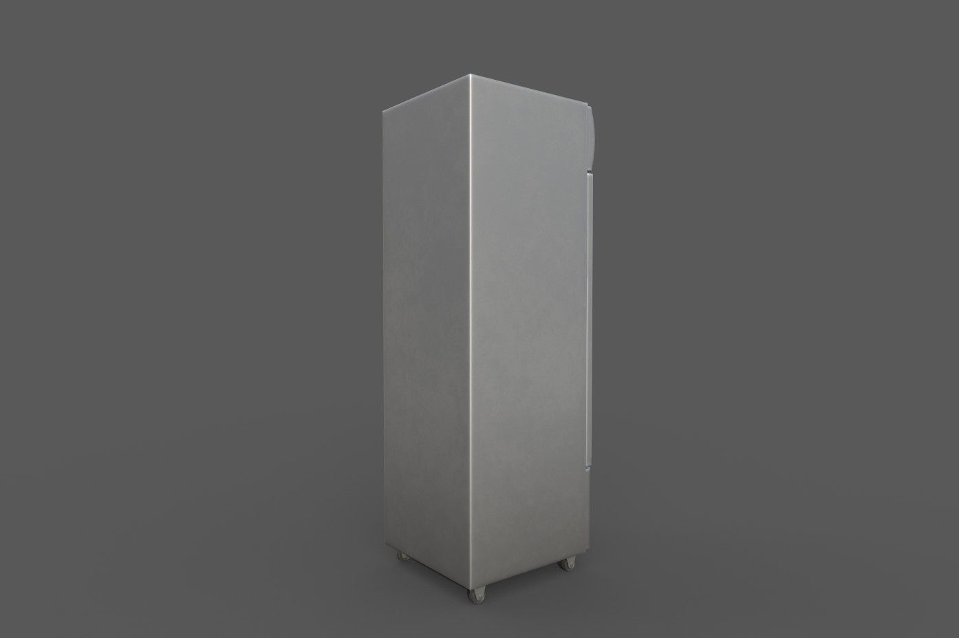 Fridge 3D model low poly optimized Low-poly 3D model_5