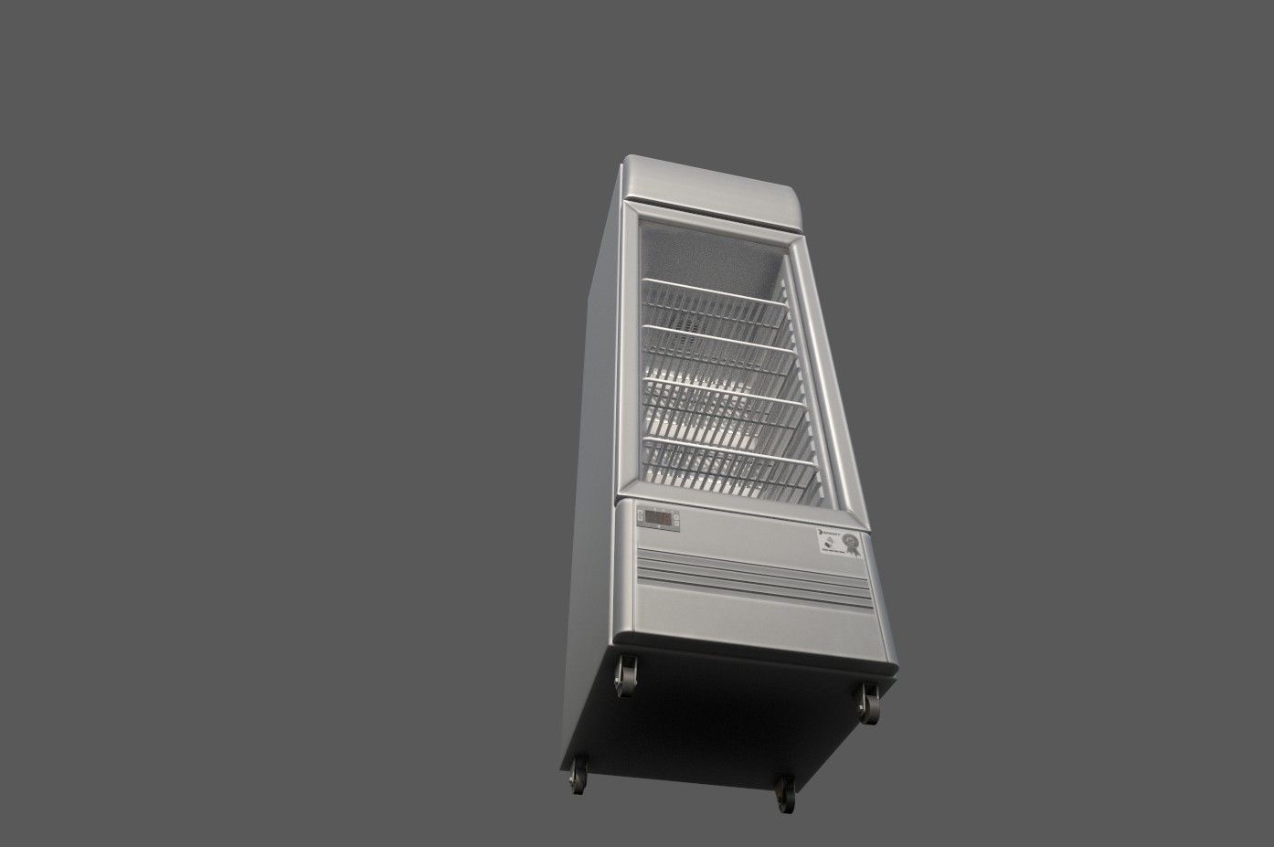 Fridge 3D model low poly optimized Low-poly 3D model_9