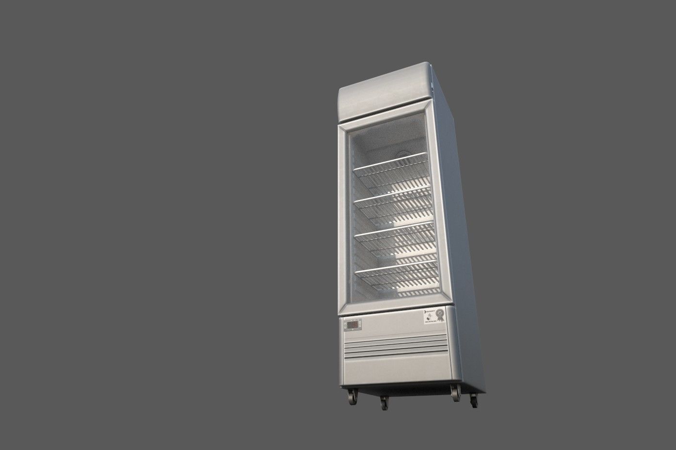 Fridge 3D model low poly optimized Low-poly 3D model_8
