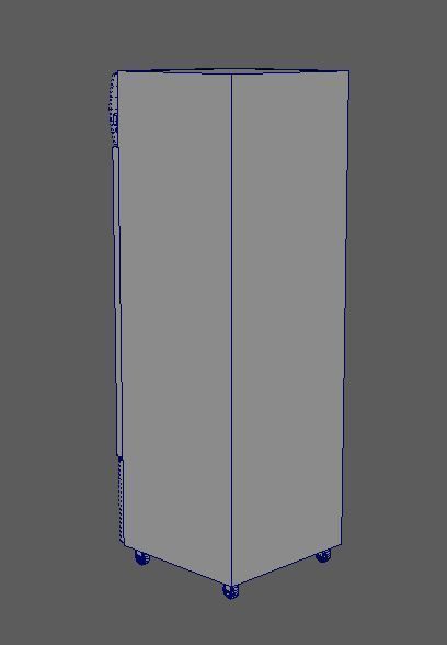 Fridge 3D model low poly optimized Low-poly 3D model_13