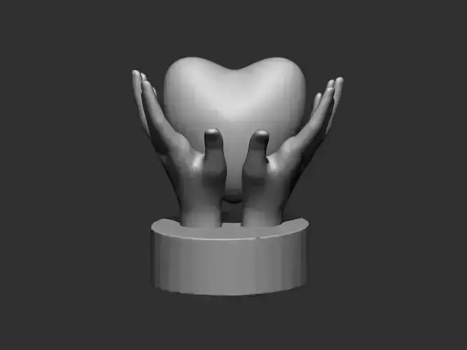 Full hands love 3D print model