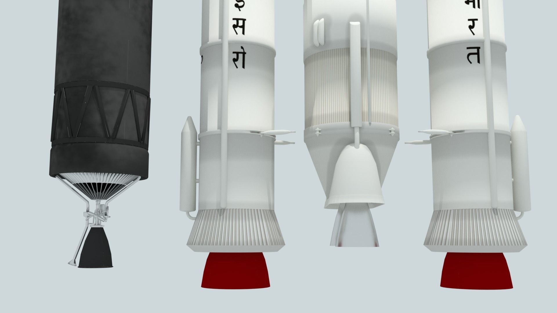 LVM-3 Mk3 ISRO Space Rocket 3D model_17