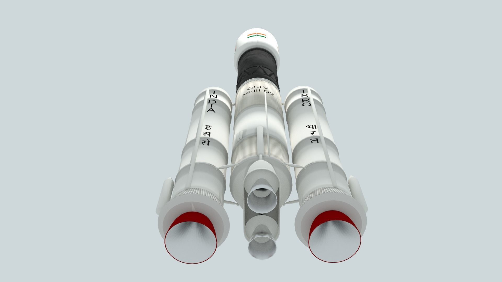 LVM-3 Mk3 ISRO Space Rocket 3D model_1