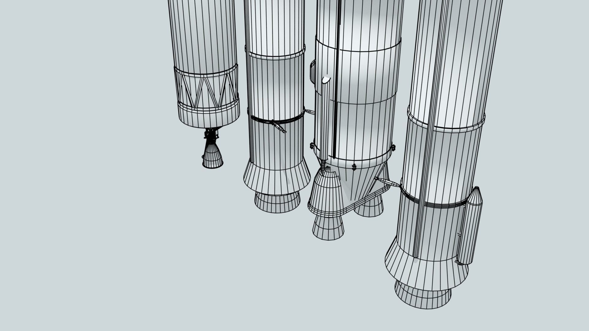 LVM-3 Mk3 ISRO Space Rocket 3D model_26